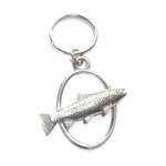 Just Fish Pewter Keyring Brown Trout